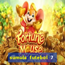 sumula futebol 7 society excel